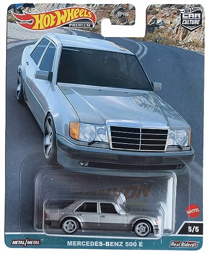 Hot Wheels Mercedes Benz 500 E, Canyon Warriors Car Culture 5/5 [Silver/Gray]