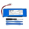 MPF Products 6000mAh P5542100-P Battery Replacement Compatible with JBL Pulse 3 Waterproof Bluetooth Speaker