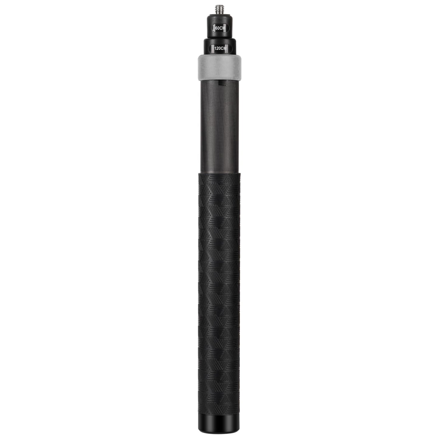 Inksoon from 26cm Extended to1.2m Long Invisible Carbon Fiber Selfie Stick for insta360 x5 x4 Insta 360 x5 x4 x3 x2 x Action Camera Accessories (Grey)