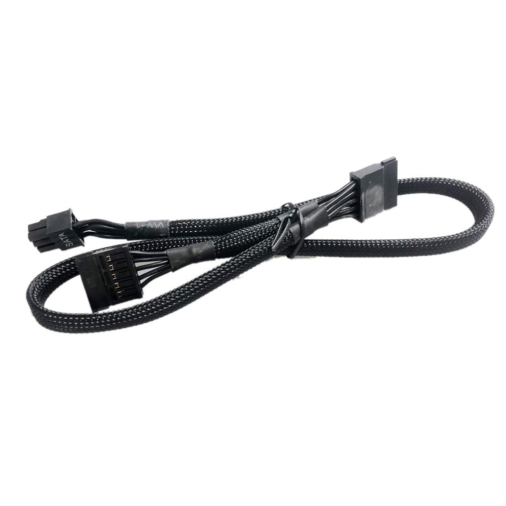GinTai 6 pin to 2X SATA Power Supply Cable for EVGA Supernova 650 750 850 1000 G2 G3/ 750 850 1000 1300 1600 2000 G+/ 550 650 750 850 GA/ 650 750 850