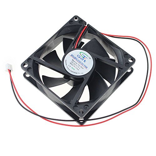 GDSTIME 80mm x 80mm x 25mm DC 24V Dual Ball Bearings Brushless Cooling Cooler Case Fan