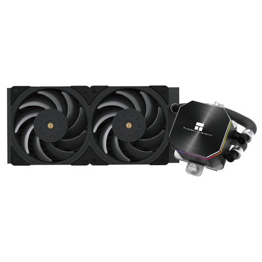 Thermalright Frozen Edge 240 Black AIO Water Cooler,Liquid CPU Cooler, 2×120mm PWM Fans Water Cooling System,2150RPM High Speed Fan,Compatible