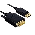 Cable Leader 6 ft Gold Plated Premium DisplayPort to DVI Cable 28 AWG