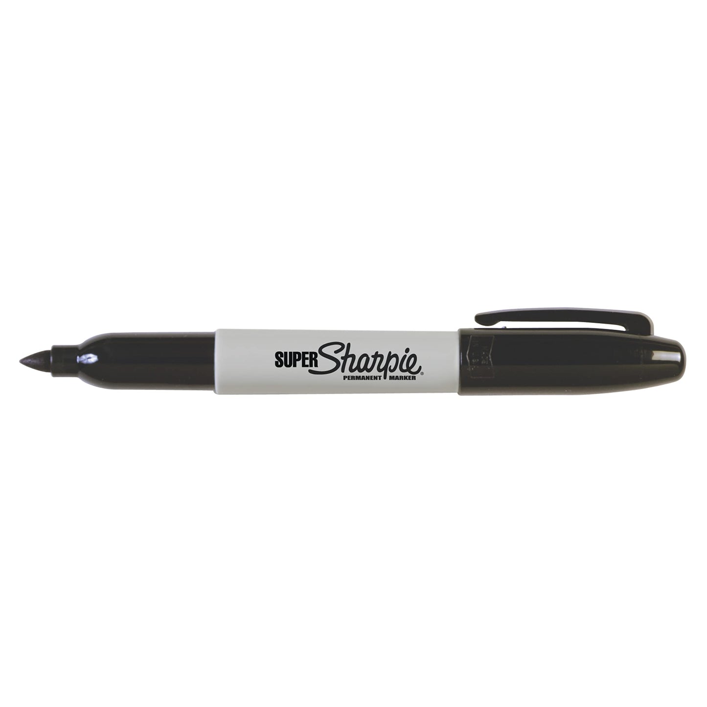 Sharpie Super Permanent Markers, Fine Point, Black, 12 Count - Quick Drying, For Classroom, Poster Boards, Office, Home, Teacher Supplies