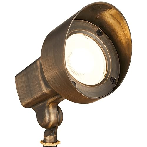 VOLT 120V 18W 4000K Integrated LED Brass Spotlight (1550 Lumens) for Landscape Lighting