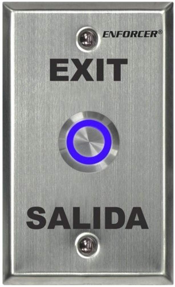 Seco-Larm Enforcer Push-to-Exit Plate, Vandal Resistant, Illuminated (SD-7275SGEX1Q)
