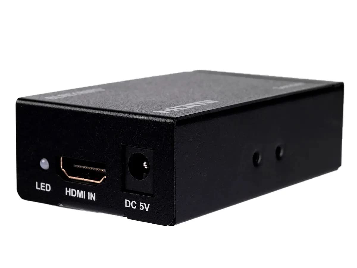 Monoprice HDMI Extender Over Coaxial Cable - Up to 328 Feet (100 Meters) 1080p@60Hz, 6.75Gbps Video Bandwidth, HDCP 1.1, for DVR and DVD Players
