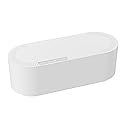 D-Line Cable Tidy Box | Hide and Conceal Extension Blocks and Electrical Cables from TVs, Computers, Gaming Consoles & PCs | Cable Management Made
