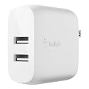 Belkin Dual Port USB Charger Block 24W - iPhone Charger Fast Charging - iPhone 17, Air, Pro, Pro Max, iPad, AirPods, Apple Watch, Samsung Galaxy S25