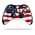 MightySkins Skin Compatible with Microsoft Xbox One or One S Controller - American Flag | Protective, Durable, and Unique Vinyl wrap Cover | Easy