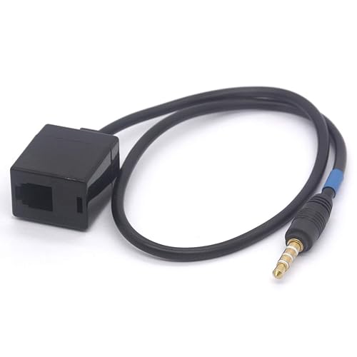 PIIHUSW Headset Buddy RJ9 4P4C Female to 3.5mm Male Cell Phone Adapter Cable for Cisco, Avaya Telephone 40cm
