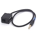 PIIHUSW Headset Buddy RJ9 4P4C Female to 3.5mm Male Cell Phone Adapter Cable for Cisco, Avaya Telephone 40cm