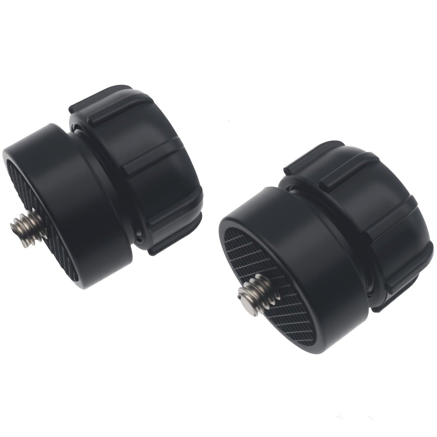 SYCZIOHU 17 MM Ball Head Bracket Connector with 1/4 Inch Screw for Phone Stand, Tripod and Camera Stand (2 PCS Black)