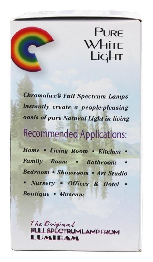 Chromalux H&PC-67531 Light Bulb Frosted Full Spectrum (100 Watt) 1 Count