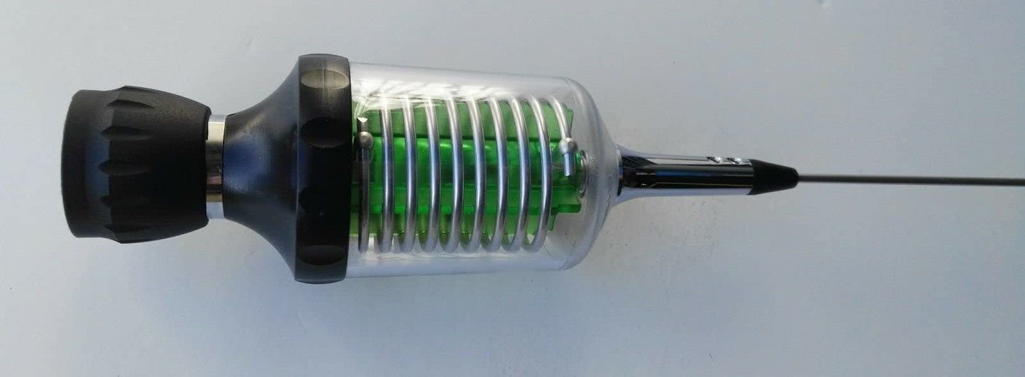 Sirio Bull Trucker 5000 PL5000W CB & 10M Green LED Mobile Antenna with Mag 145 PL Mag Mount
