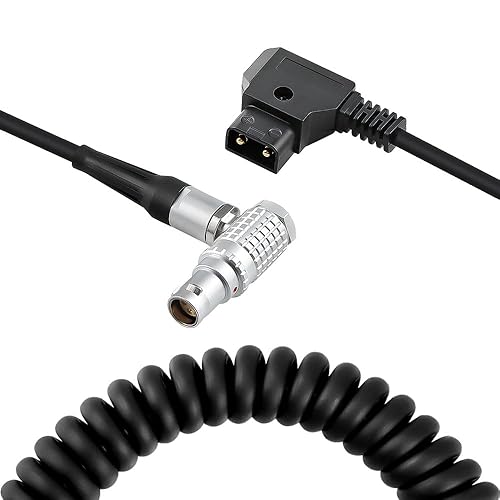 Red Epic Scarlet D-tap to 1B FHJ 6 Pin Female Spring Power Cable for Red Scarlet Epic Camera