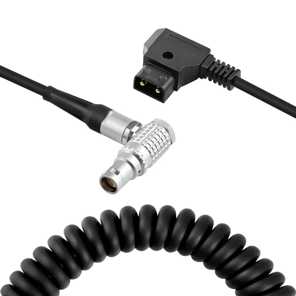 Red Epic Scarlet D-tap to 1B FHJ 6 Pin Female Spring Power Cable for Red Scarlet Epic Camera