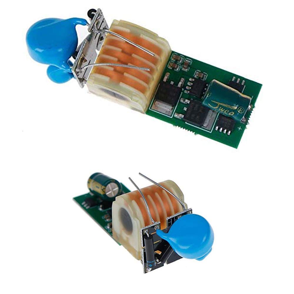 TEAMNIGT 1 Pcs DC 5V-12V 15KV Pulse Arc Boost Coil Board High Voltage Generator Step-up Module Arc Igniter Coil Module