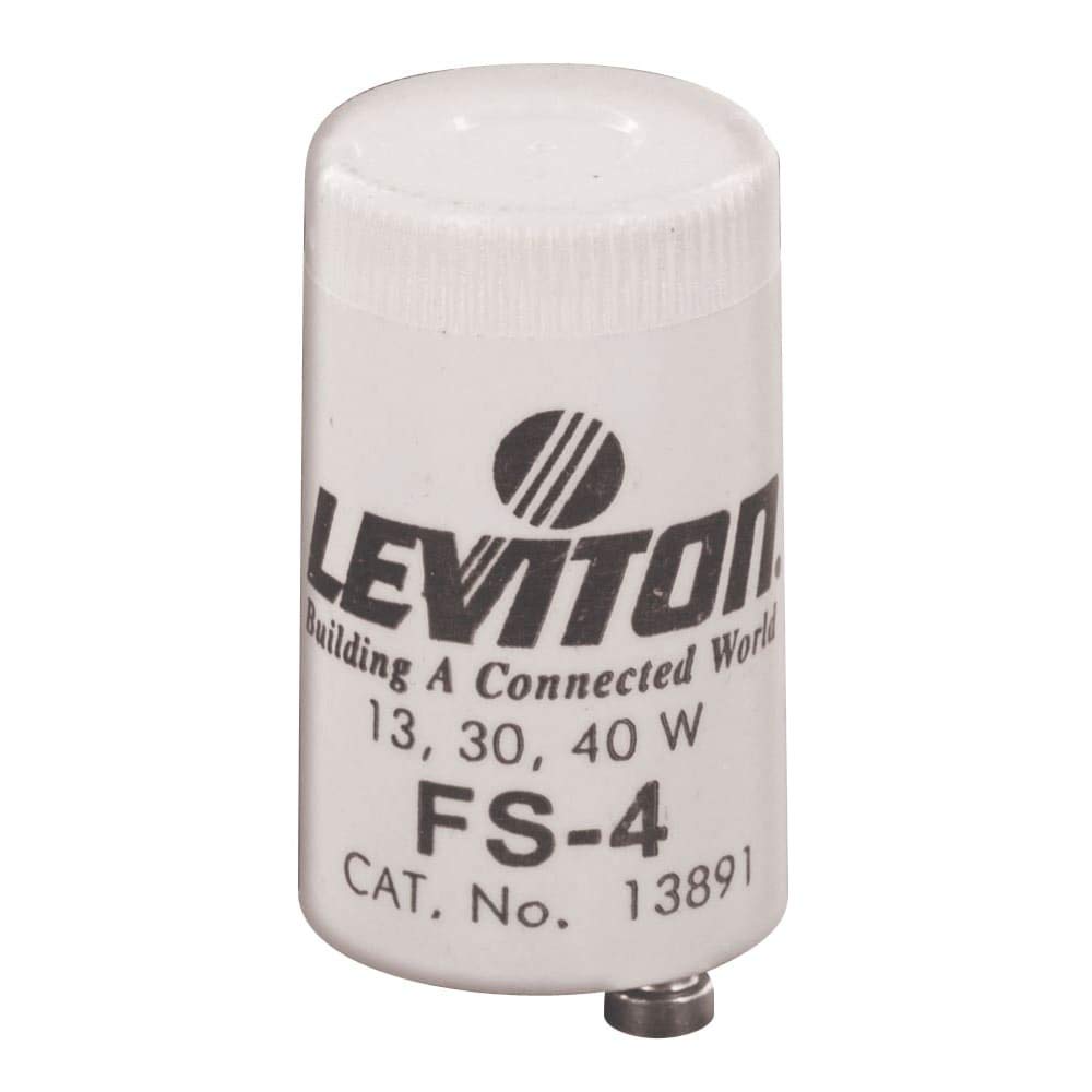 Leviton Fluorescent Lamp Starter, 2 Pack, 12410