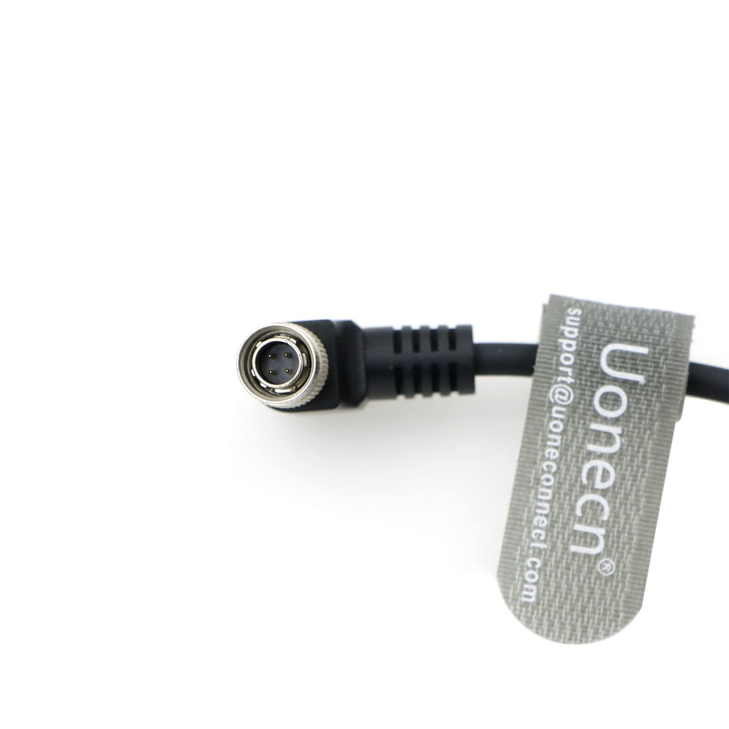 Uonecn Right Angle Hirose 4 Pin Male to Right Angle DC Jack for Sony F5 Camera to SmallHD Monitor