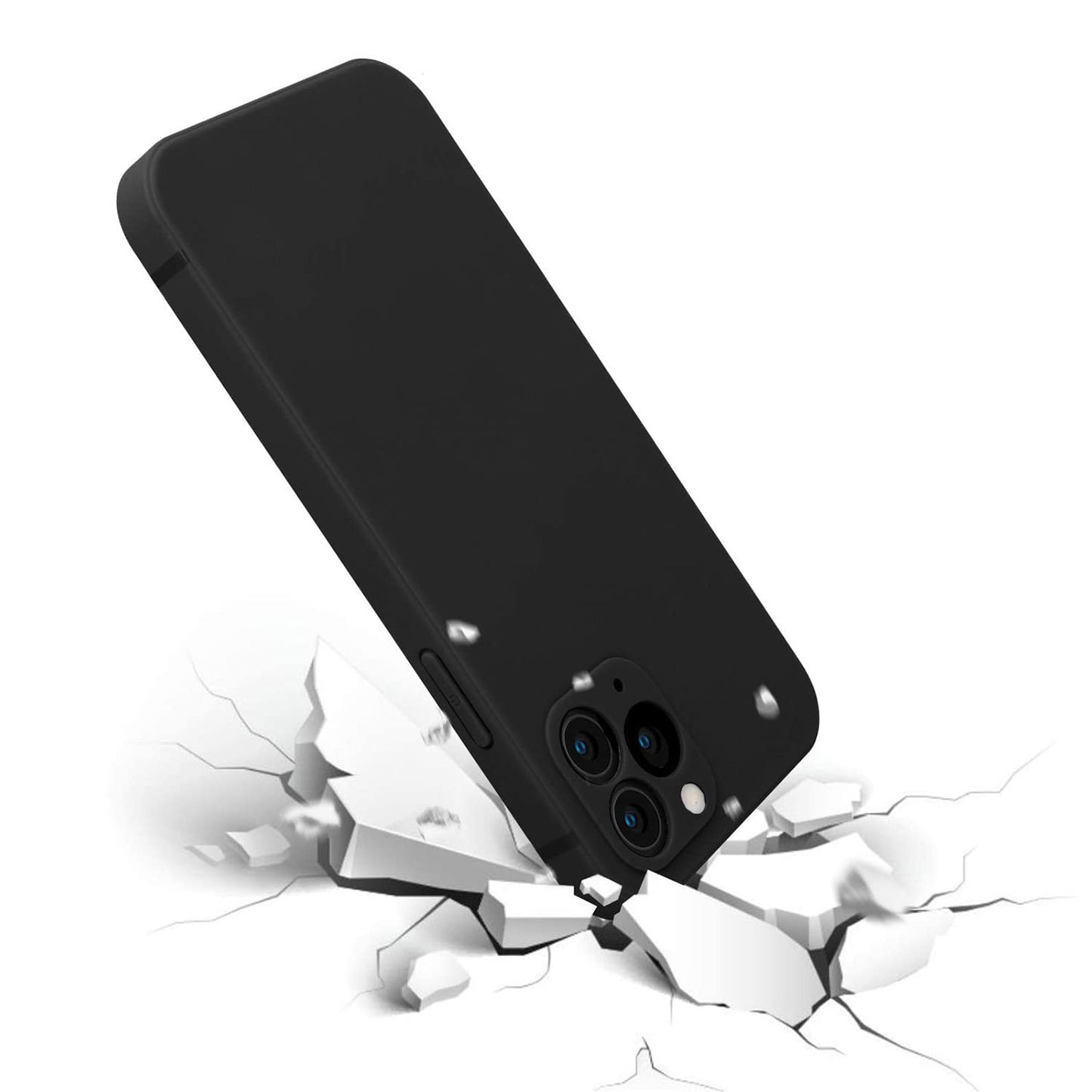 QTQUZA Custom Pictures Phone Case for iPhone 17/16/15/14/13/12/11 Pro Max Mini, Personalized Phone Cases, Customized Photo Black Liquid Silicone Soft