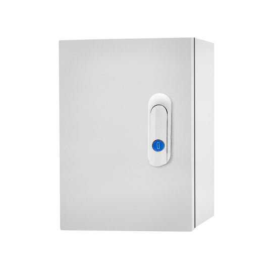 Outdoor Electrical Box 12 x 8 x 6''D NEMA 4X Enclosure Steel Box, Waterproof & Dustproof Outdoor/Indoor Lockable Electrical Junction Box,