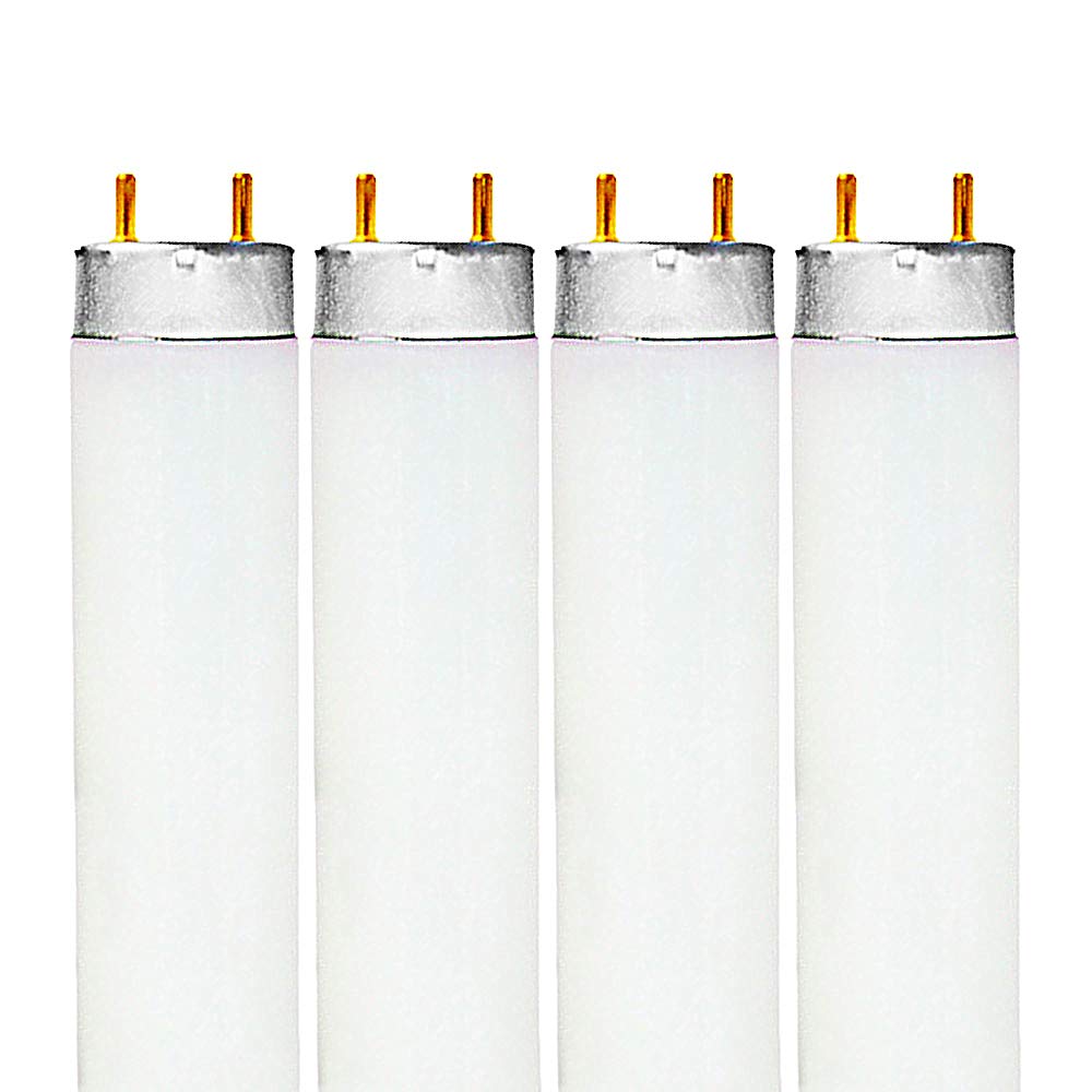 LUXRITE LR20730 (4-Pack) F32T8/841 32-Watt 4 FT T8 Fluorescent Tube Light Bulb, Cool White 4100K, 2800 Lumens, G13 Medium Bi-Pin Base