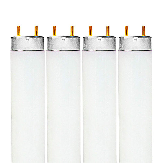 LUXRITE LR20730 (4-Pack) F32T8/841 32-Watt 4 FT T8 Fluorescent Tube Light Bulb, Cool White 4100K, 2800 Lumens, G13 Medium Bi-Pin Base