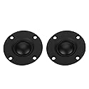 Hakeeta 2pcs 30w 6? High Fidelity Speaker Silk Film Hemispheric Tweeter with Iron Boron Driver, Smooth 20mm Diaphragm, Suitable for Speakers Over 8