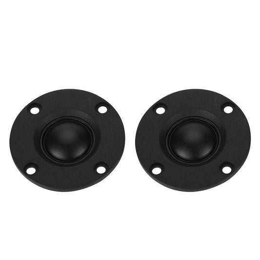 Hakeeta 2pcs 30w 6? High Fidelity Speaker Silk Film Hemispheric Tweeter with Iron Boron Driver, Smooth 20mm Diaphragm, Suitable for Speakers Over 8