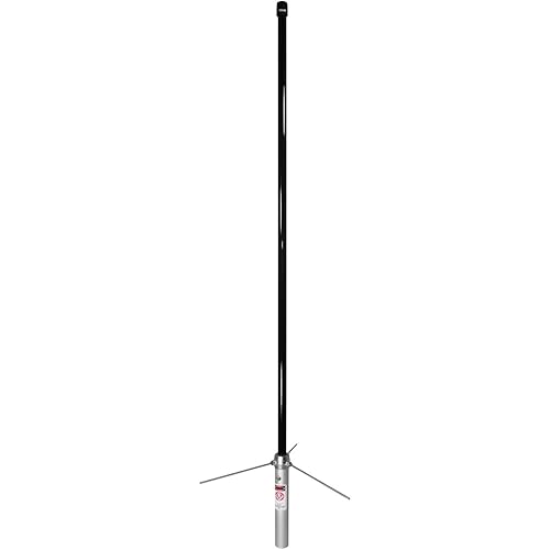Tram 1477-B Pre-Tuned 144MHz-148MHz VHF/430MHz-460MHz UHF Amateur Dual-Band Base Antenna, Black Fiberglass, 43" Tall