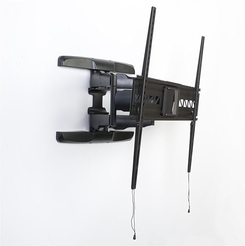 Full Motion TV Mount for Wall Holds a Flat Panel LCD Monitor Between 47" and 84", Tilting Bracket and Articulating, Panning Arm, VESA-Compatible