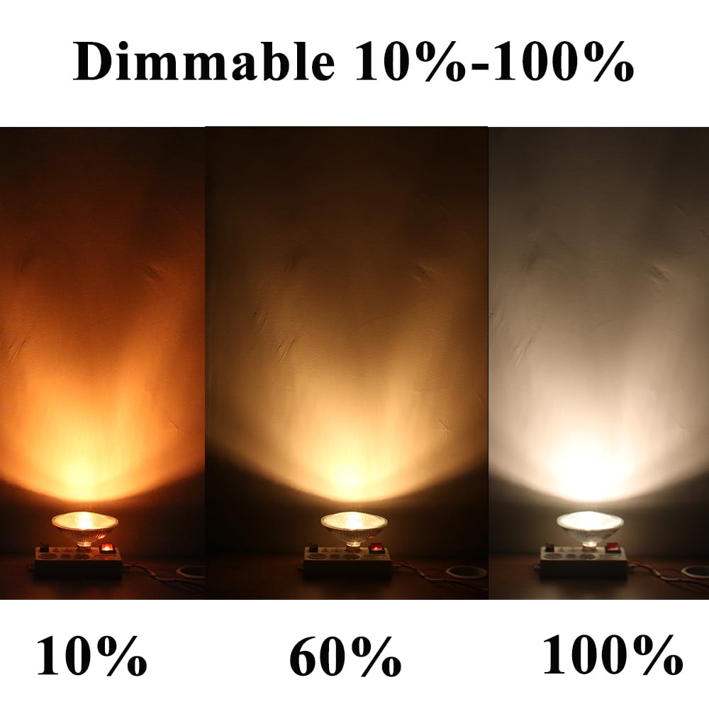 Familite Dimmable GU10 Based AR111/FR111 Halogen Bulb, 75W 900LM Reflector GU10 Flood Bulbs for Down Light Track Light Warm White 3000K (Pack of 4)
