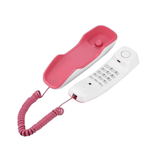 Wall-Mounted Telephone Corded Phones Home Phone, Desk/Wall-Mounted Telephone with Pause/Mute/Redial, Wall Phones Landline Telephones
