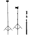 Up to 82.6 Inch Tall Tripod for Cell Phone and Lightweight Camera, Super Tall Tripod with Cell Phone Holder for iPhone 17 Pro Max, 16 Pro Max, Galaxy