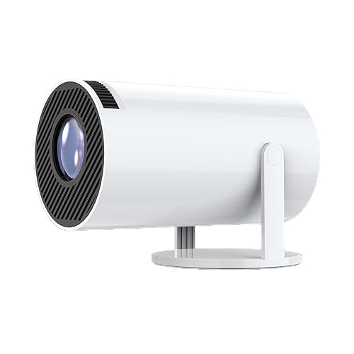Small Portable Projector, HD 720P Phone Projector, 4K Wireless Video Projector - WiFi Enabled Projector, Auto Correction, 180 Degree Rotatable