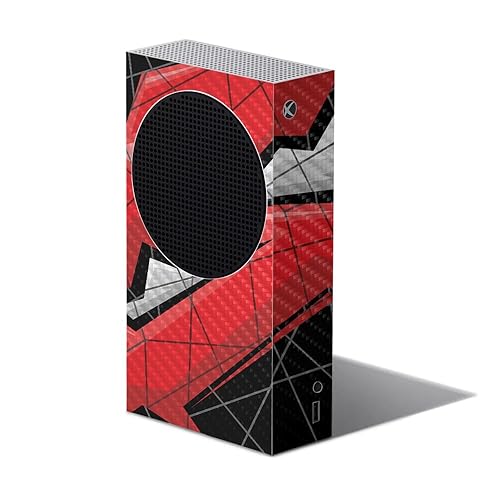 Carbon Fiber Gaming Skin Compatible with Xbox Series S - Polygon Grunge - Premium 3M Vinyl Protective Wrap Decal Cover - Easy to Apply | Crafted in