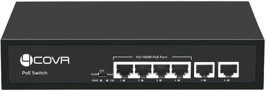4COVR 4-Port PoE Switch Ethernet PoE Switch, LY-POE04