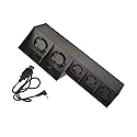OSTENT USB Cooling Fan Cooler 4-Fan Temperature Adjustable for Sony PS4 Console