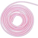 HODASHI Spiral Cable Protector, 1.5m (4.92ft), Pink