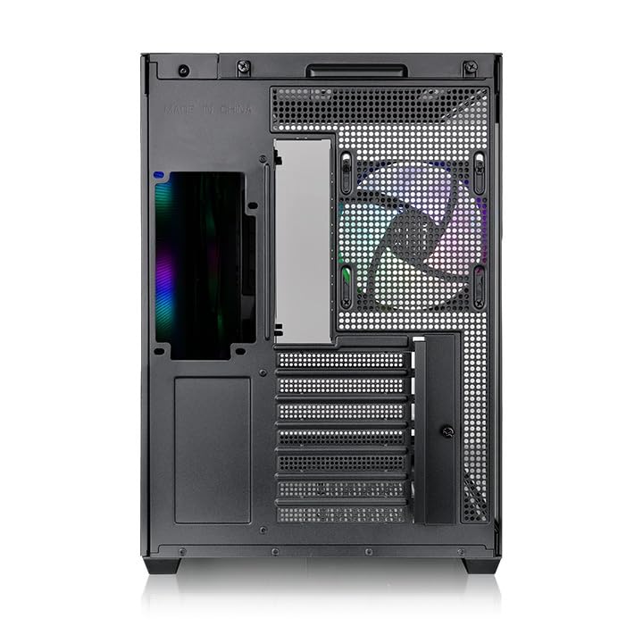 Thermaltake View 380 TG ARGB Black ATX Case; 4x120mm ARGB Fans Included; Supports Hidden-Connector Motherboard; Front & Side Dual Tempered Glass