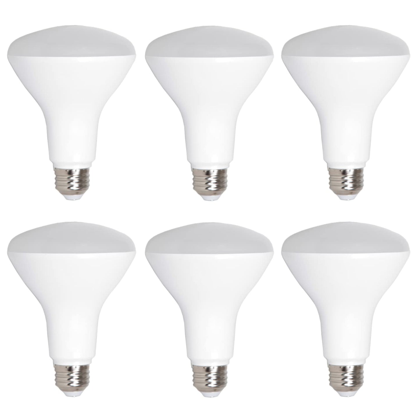 Maxxima LED BR30 65 Watt Equivalent Dimmable 8 Watt Light Bulb Warm White 720 Lumens Energy Star, 3000K (Pack of 6)