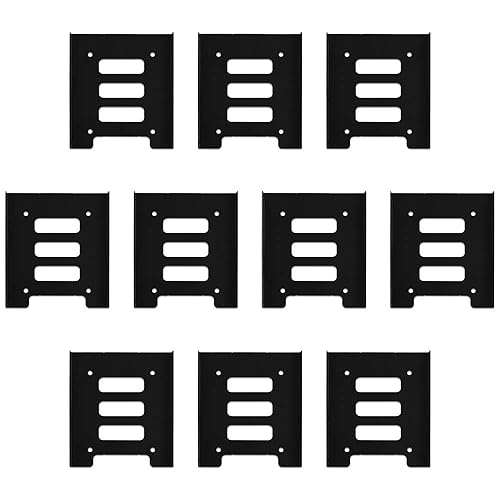 Harper Grove SSD Mounting Bracket, 2.5" to 3.5" SSD HDD Bay Metal Hard Drive Holder HDD Mounting Bracket Adapter Tray Dock, for PC SSD Holder ATX (10