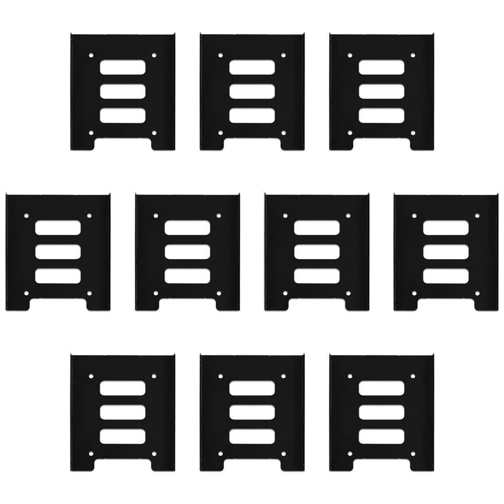 Harper Grove SSD Mounting Bracket, 2.5" to 3.5" SSD HDD Bay Metal Hard Drive Holder HDD Mounting Bracket Adapter Tray Dock, for PC SSD Holder ATX (10