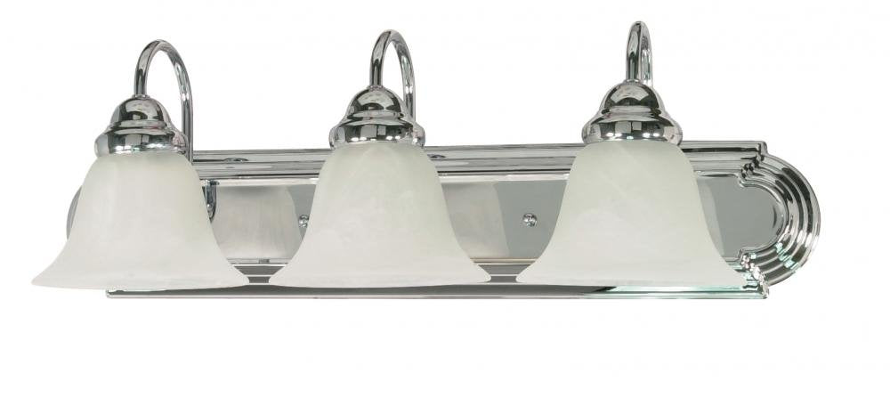 Nuvo Lighting 60/317 Traditional Three Light Vanity from Ballerina Collection in Chrome Finish