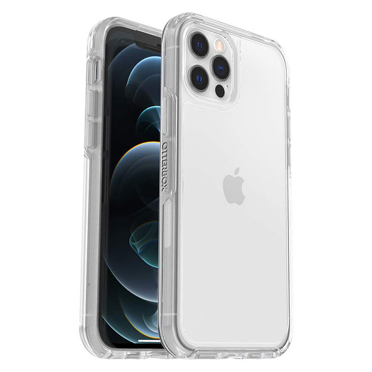 OtterBox iPhone 12 & iPhone 12 Pro Symmetry Series Series Case - Clear, Ultra-Sleek, Wireless Charging Compatible, Raised Edges Protect Camera