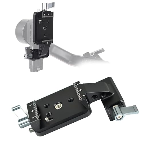 KOQINVIZ Vertical Camera Mount for DJI RS2, RS3, RS3 Pro - Gimbal Vertical Shooting Camera Adapter for YouTube Tiktok Social Media DJI Stabilizer