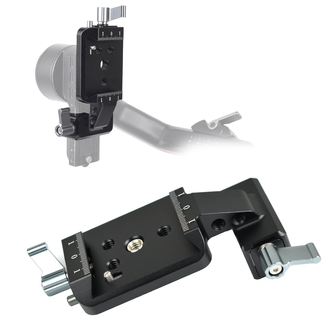 KOQINVIZ Vertical Camera Mount for DJI RS2, RS3, RS3 Pro - Gimbal Vertical Shooting Camera Adapter for YouTube Tiktok Social Media DJI Stabilizer