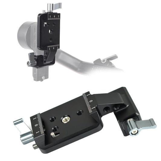 KOQINVIZ Vertical Camera Mount for DJI RS2, RS3, RS3 Pro - Gimbal Vertical Shooting Camera Adapter for YouTube Tiktok Social Media DJI Stabilizer