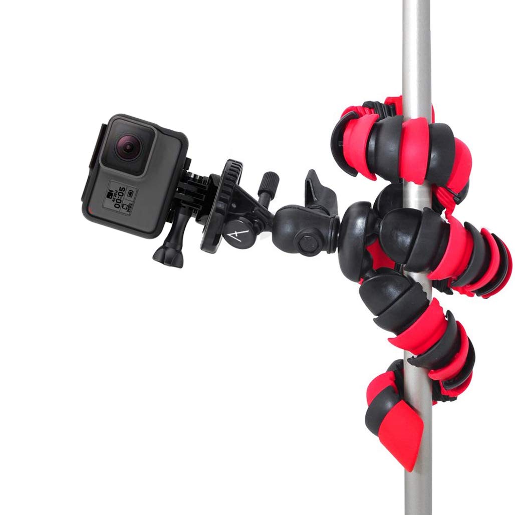 Acuvar 12" Flexible Tripod for GoPro Hero Cameras - Gorilla Pod Camera Stand, Go Pro Stand, Compatible for All GoPro Hero 9, 7, 10, Action Camera